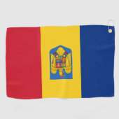 Rumänisches Wappen Golfhandtuch (Horizontal)
