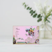 RUMÄNTICA Eleganter Blumenkorb, Monogramm für Stie Visitenkarte (Stehend Vorderseite)