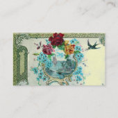 RUMÄNTIKA Rose für antike Blume, Blütencreme Visitenkarte (Rückseite)