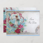 RUMÄNTIKA SAVE THE DATE Einladung Postkarte (Vorne/Hinten)