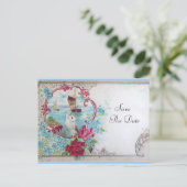 RUMÄNTIKA SAVE THE DATE Einladung Postkarte (Stehend Vorderseite)