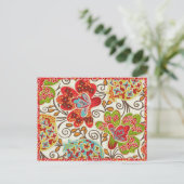 Rumba Dance - Cream Postcard Postkarte (Stehend Vorderseite)
