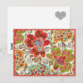 Rumba Dance - Cream Postcard Postkarte (Vorne/Hinten)