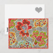 Rumba Dance - Gray Postcard Postkarte (Vorne/Hinten)