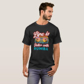 Rumba Tänzer mit Rumba Phrase T-Shirt (Vorne ganz)