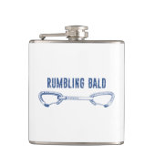 Rumbling Bald Climbing Quickdraw Flachmann (Vorderseite)
