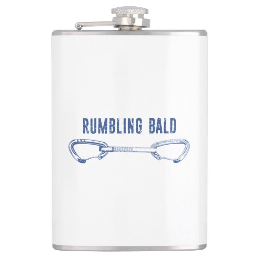 Rumbling Bald Climbing Quickdraw Flachmann (Vorderseite)