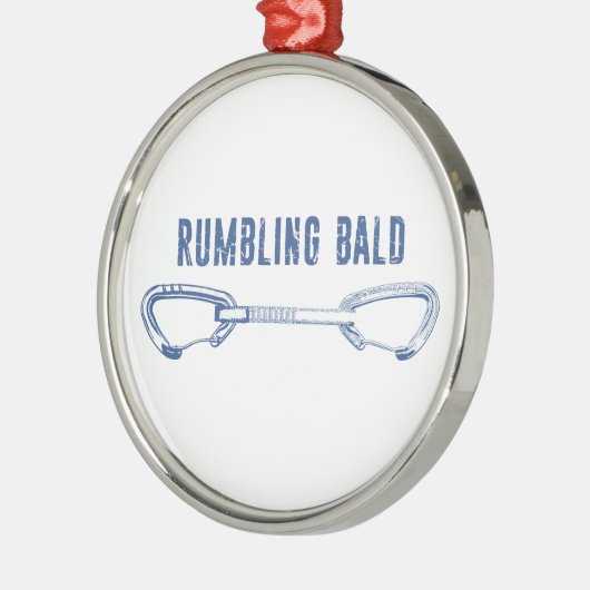 Rumbling Bald Climbing Quickdraw Ornament Aus Metall (Links)