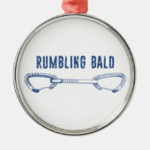 Rumbling Bald Climbing Quickdraw Ornament Aus Metall (Vorne)