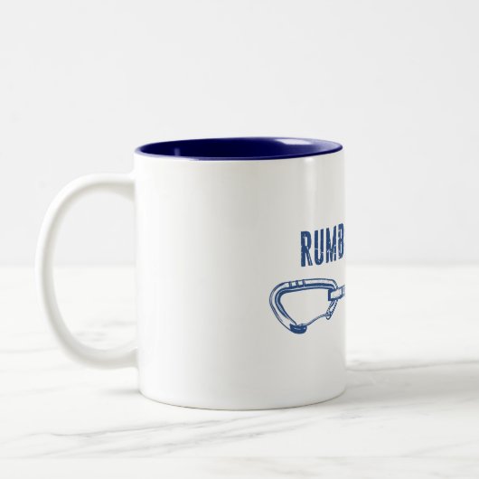 Rumbling Bald Climbing Quickdraw Zweifarbige Tasse (Links)