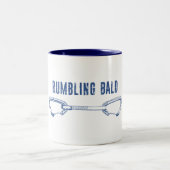 Rumbling Bald Climbing Quickdraw Zweifarbige Tasse (Mittel)