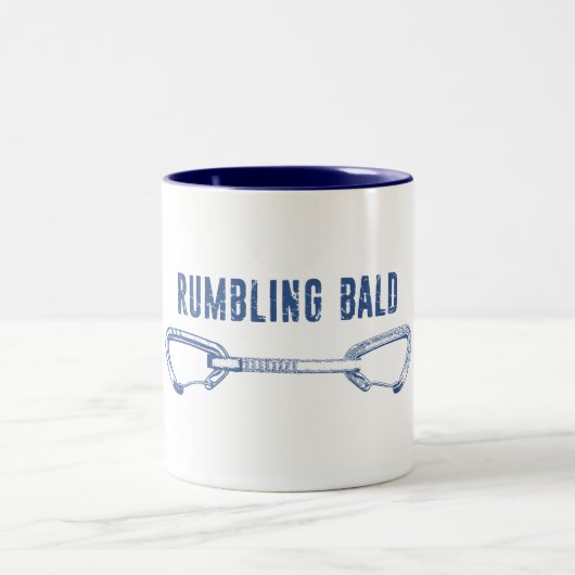 Rumbling Bald Climbing Quickdraw Zweifarbige Tasse (Mittel)