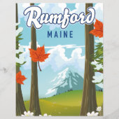 Rumford Maine Reiseplakat (Rückseite)