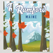 Rumford Maine Reiseplakat (Vorne/Hinten)