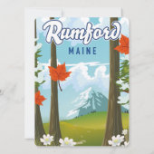 Rumford Maine Reiseplakat (Rückseite)