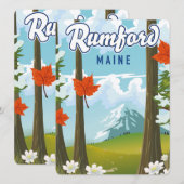 Rumford Maine Reiseplakat (Vorne/Hinten)