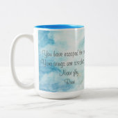 Rumi Artistic Sky Personalisiert Zweifarbige Tasse (Links)