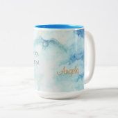 Rumi Artistic Sky Personalisiert Zweifarbige Tasse (VorderseiteRechts)