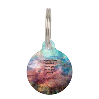 Rumi Aufschlussziffer über Energie und Universum Haustiermarke