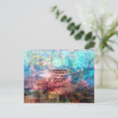 Rumi Aufschlussziffer über Energie und Universum Postkarte (Stehend Vorderseite)