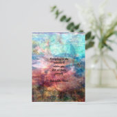 Rumi Aufschlussziffer über Energie und Universum Postkarte (Stehend Vorderseite)