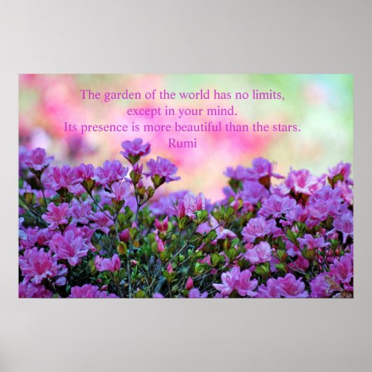 Rumi Beautiful garden Poster (Vorne)