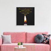 Rumi Candle im Herzen Leinwanddruck (Insitu (Wohnzimmer))