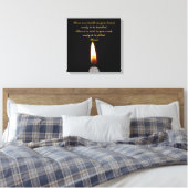 Rumi Candle im Herzen Leinwanddruck (Insitu (Schlafzimmer))
