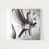 RUMI DANCE QUOTE ART WANDTEPPICH (Vorderseite (Horizontal))