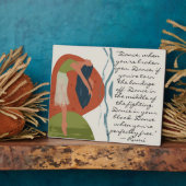 Rumi Dance Quote mit Dancer Tabletop Fotoplatte (Seite)