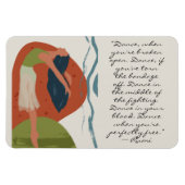 Rumi Dance Quote mit Tänzer Magnet (Horizontal)