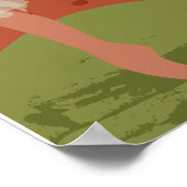 Rumi Dance Quote mit Tänzer Poster (Ecke)