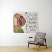 Rumi Dance Quote mit Tänzer Wandteppich (Beispiel (Horizontal))