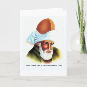 Rumi Die Art, wie du Liebe machst Zitat Geschenke  Karte