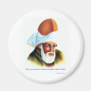 Rumi Die Art, wie du Liebe machst Zitat Geschenke Magnet