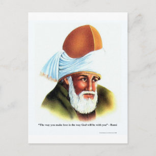 Rumi Die Art, wie du Liebe machst Zitat Geschenke Postkarte