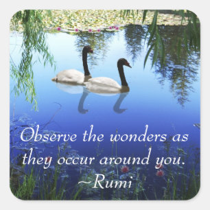 Rumi die Wunder Quadratischer Aufkleber
