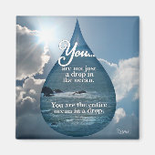 Rumi - Ein Tropfen ins Meer Magnet (Vorne)