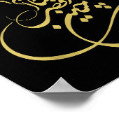 Rumi Em Sufi Whirling Dervishes _ Persian Calligra Poster (Ecke)