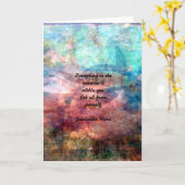 Rumi emporhebendes Zitat über Energie und Karte (Gelbe Blume)