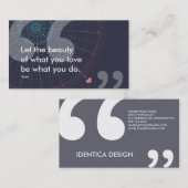 rumi Erfolgszitat Visitenkarte (Vorne/Hinten)