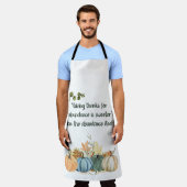 Rumi Erntedank Quote - Glückliches Thanksgiving Schürze (Getragen)