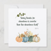 Rumi Erntedank Quote - Happy Thanksgiving Invita Einladung (Vorderseite)