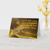 Rumi Fall in Liebe wieder Karte (Gelbe Blume)