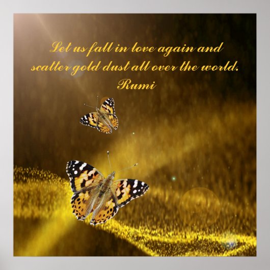 Rumi fällt wieder in Liebe Poster (Vorne)