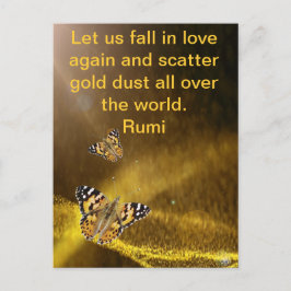 Rumi fällt wieder in Liebe Postkarte