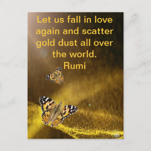 Rumi fällt wieder in Liebe Postkarte