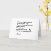 Rumi Herz-Zitat-Gruß-Karte Karte (Gelbe Blume)