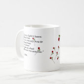 Rumi Herz-Zitat-Tasse Kaffeetasse (Vorderseite Links)