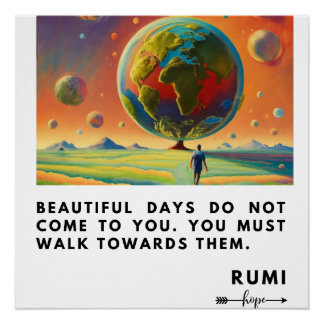 RUMI HOPE QUOTE POSTER